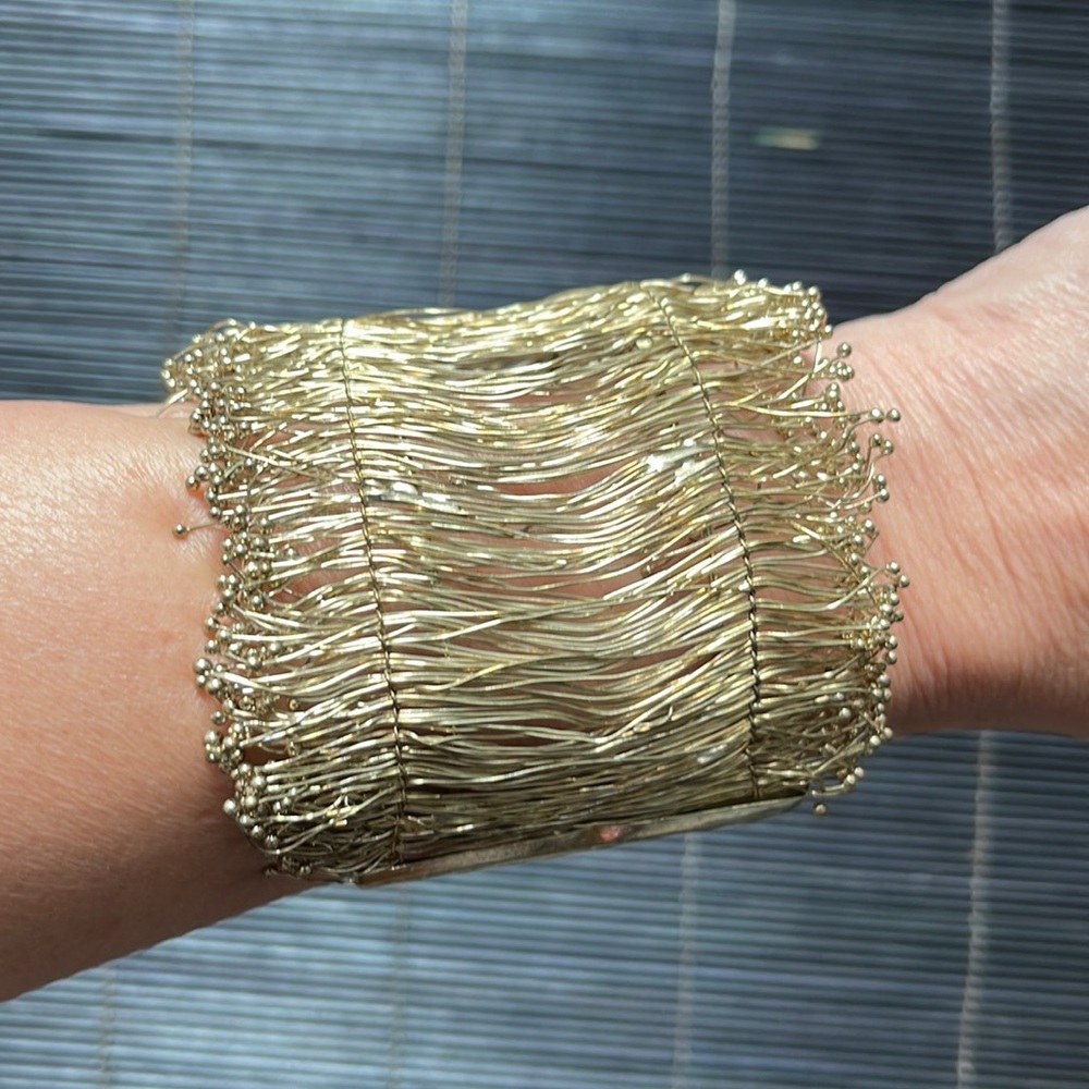 Wide cuff bracelet